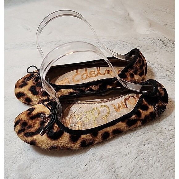 Sam Edelman‎ Womens Shoes Flats Felicia Animal Leopard Print Ballet Slip On 7 - Picture 3 of 6